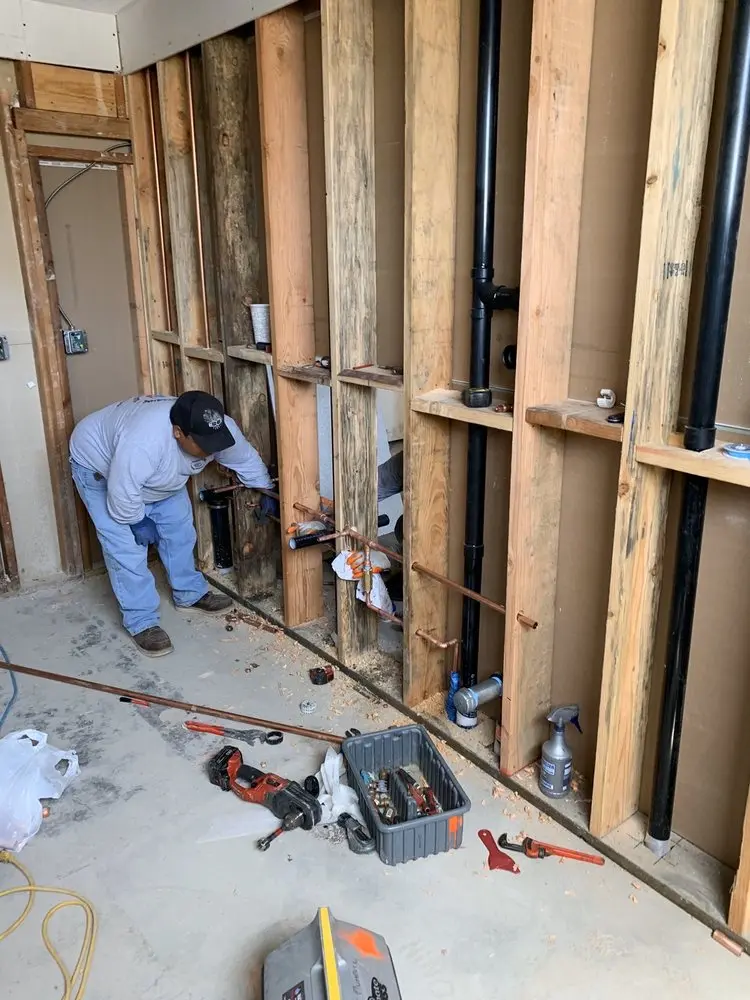 Commercial rough-in plumbing for Water Heater Replacement in Diamondville